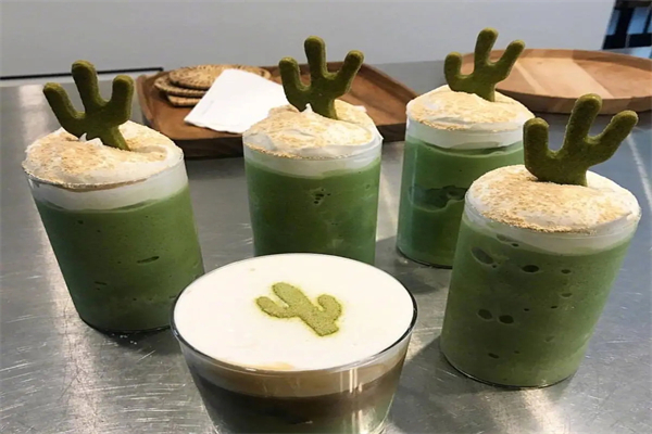 仙人掌奶茶产品 门店图片