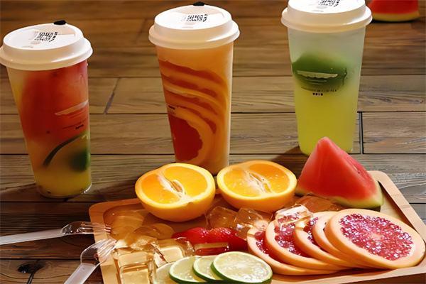 乐酷奶茶产品 门店图片
