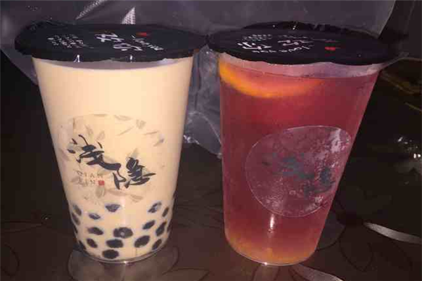 浅隐奶茶产品 门店图片