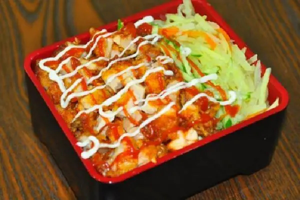 福哥脆皮鸡拌饭