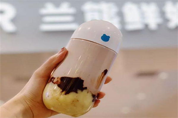 蓝熊奶茶产品 门店图片