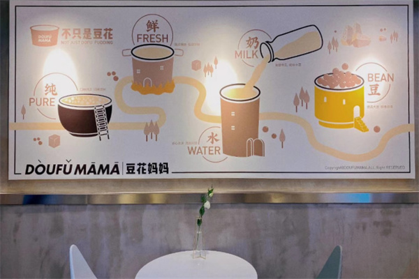 豆花妈妈奶茶产品 门店图片