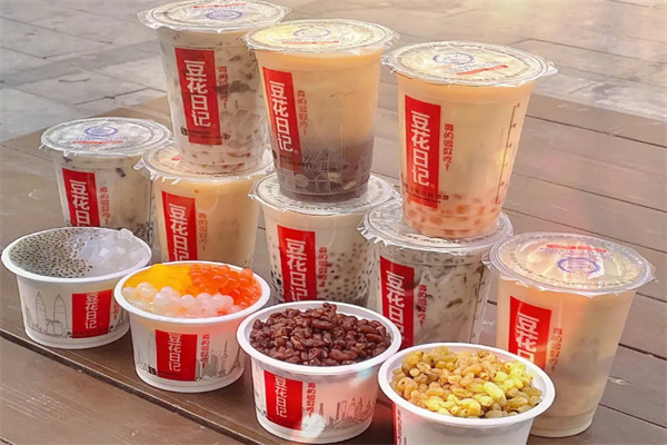 豆花日记奶茶产品 门店图片