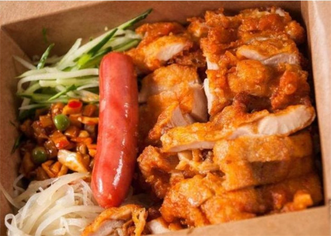 脆皮鸡拌饭产品 门店图片