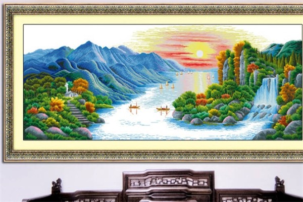 华绣江山十字绣产品 门店图片