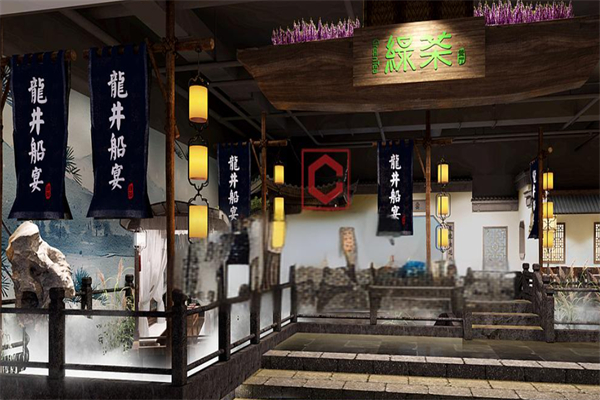 龙井船宴绿茶餐厅产品 门店图片
