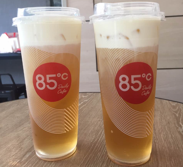 85度c奶茶