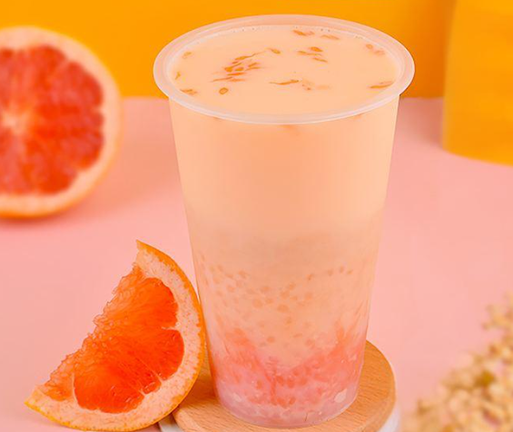 蜜桃冰点奶茶