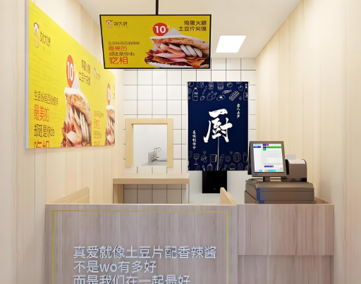 刘大饼香辣土豆片夹馍